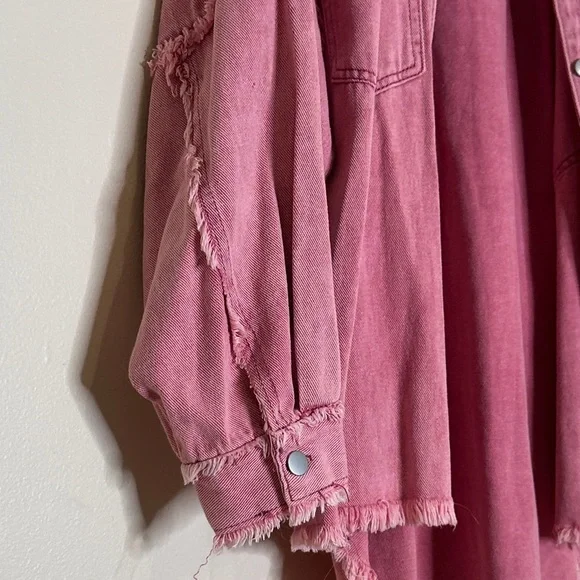 POL Pink Textured Shirt - Picture 5 of 5